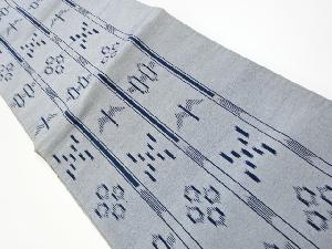 アンティーク　琉球絣柄織出し紬全通袋帯（材料）